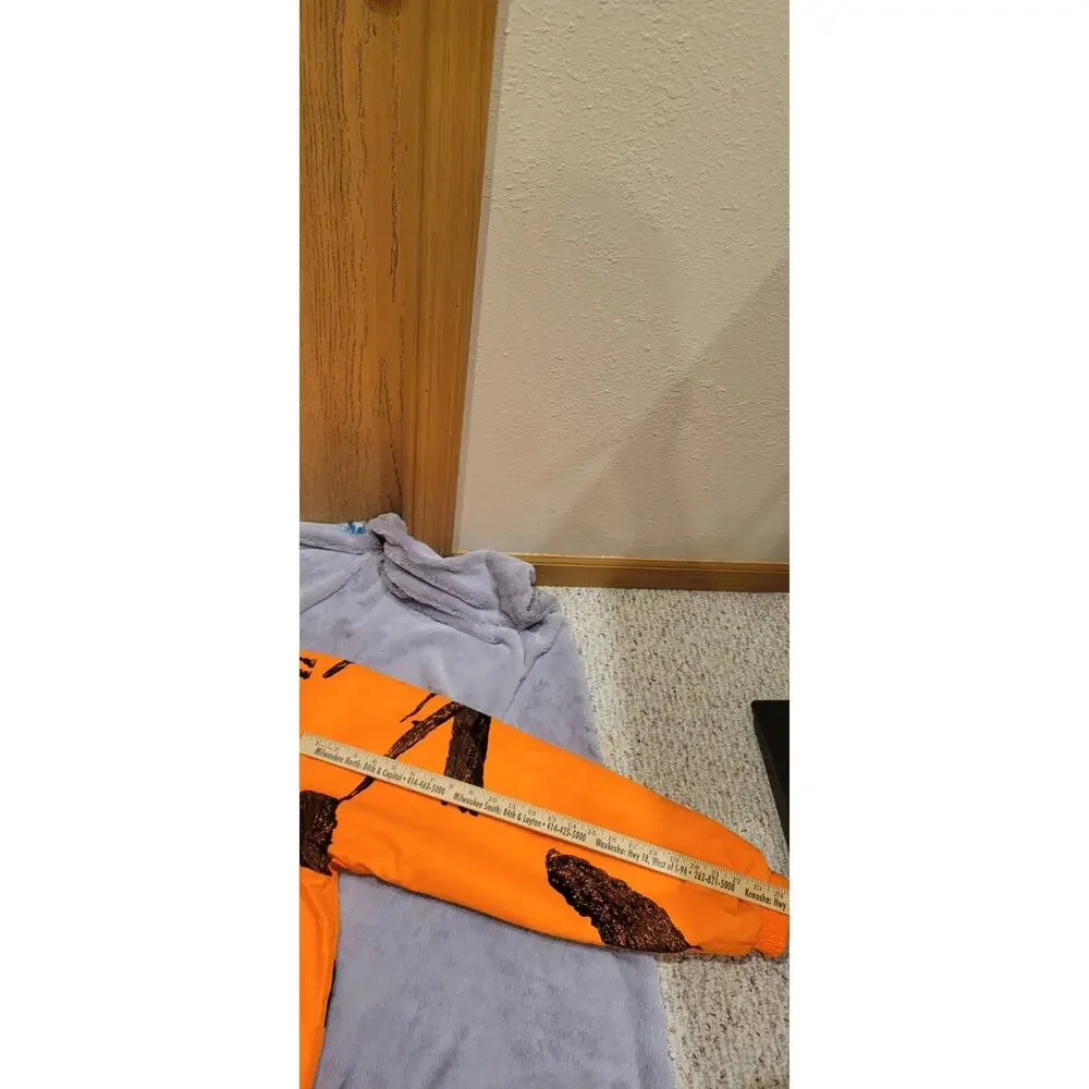 Creek Side Blaze Orange Camo Insulated Hunting Jacket Mens XL Hooted Full Zip